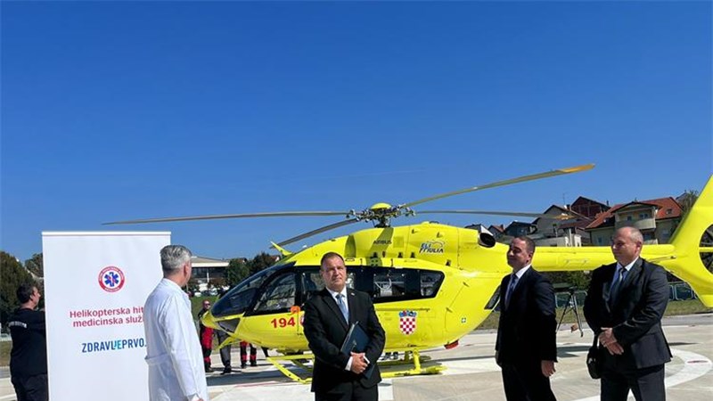 Beroš: Letimo prema uspostavi Hitne helikopterske medicinske službe u Hrvatskoj